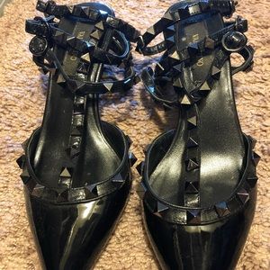 Valentino Garavani rockstar noir T-strap pump